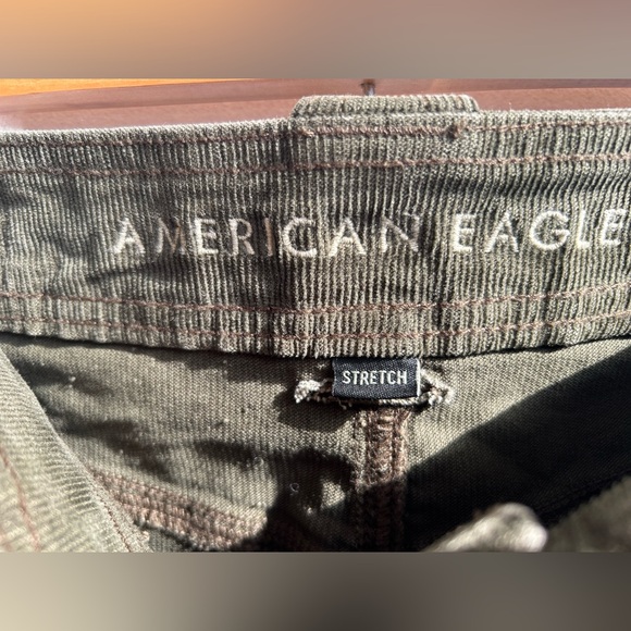 American Eagle Outfitters Olive Corduroy Cargo Skirt - Picture 5 of 6